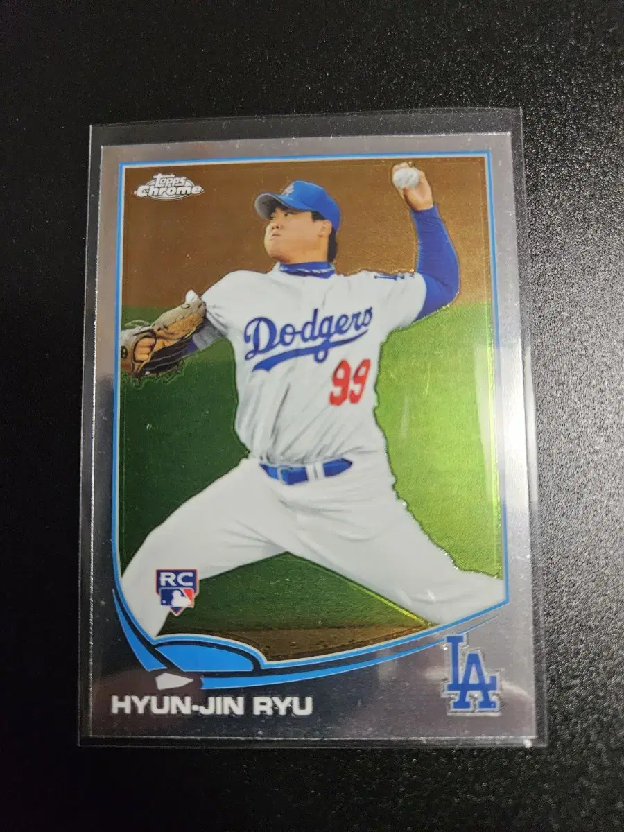 류현진 2013 Topps Chrome 루키 카드